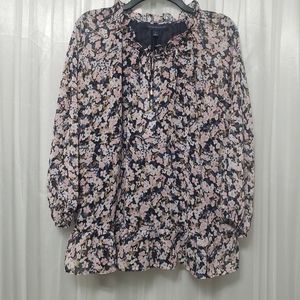 NWT Tommy Hilfiger Sz M Floral Boho Top
